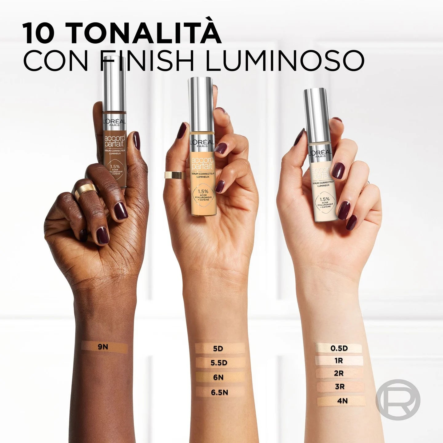 3R ACCORD PARFAIT CORRETTORE
IN SIERO ILLUMINANANTE 0,5D