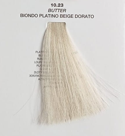 COLOR GLOSS 10.23 BUTTER biondo platino beige dorato 100ml