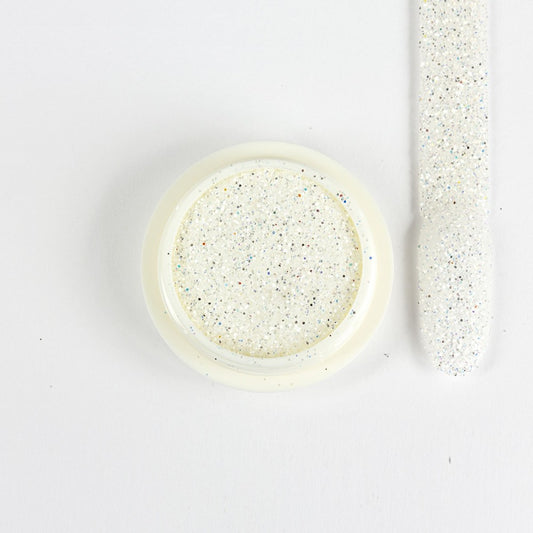 7652 White - Chrome Glitter Flash