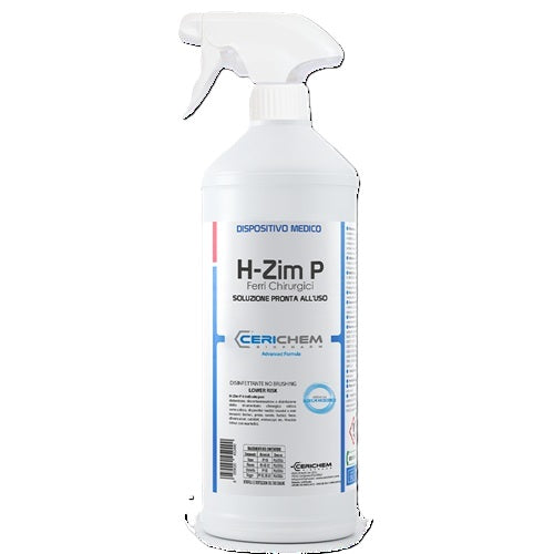 DISINFETTANTE FERRI PLURIENZIMATICO PRONTO ALL'USO H-ZIM P CERICHEM 1000 ML
