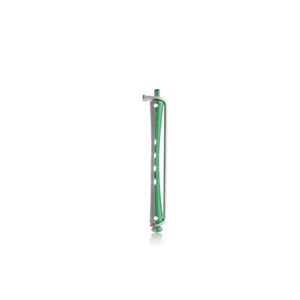 Bigodini per Permanente Verde/Bianco 6 mm 12 pz