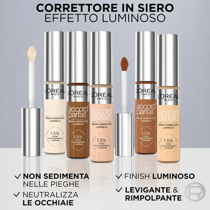 3R ACCORD PARFAIT CORRETTORE
IN SIERO ILLUMINANANTE 0,5D