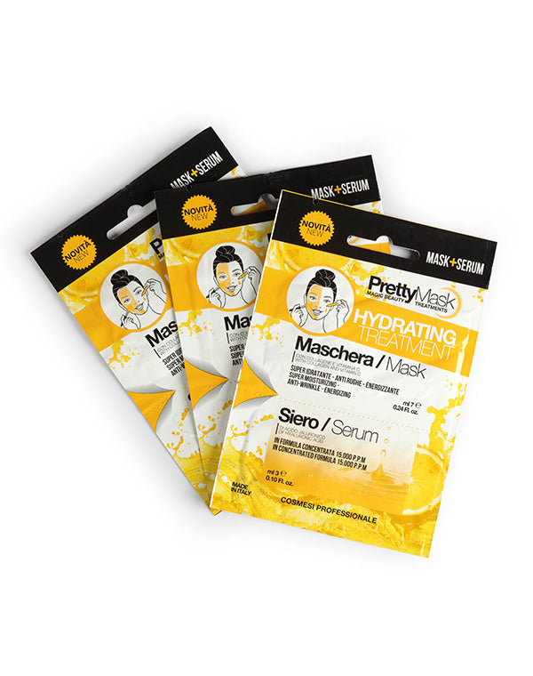 PACK MASCHERE BI- COMPONENTE HYDRATING TREATMENT ML 10 (7+3ML) – 15 PZ. Maschera + Siero