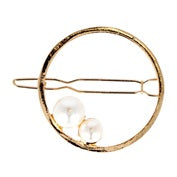 FERMAGLIO PLACCATO ORO CON PERLE 2 PZ. 06941 EUROSTIL