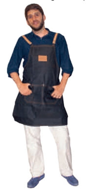 GREMBIULE NERO DENIM 75x65 cm