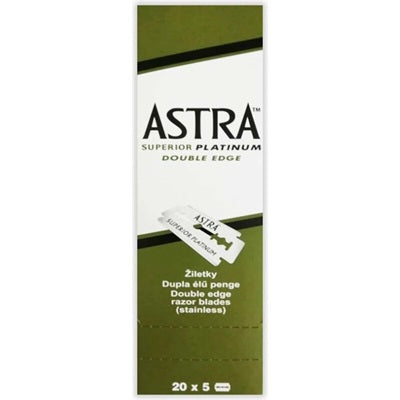 Astra Lame Superior Platinum Stecca Con 20 Confezioni Da 5 Lame