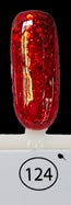 124 Rosso Glitter GEL POLISH 7 ml FLYA NAILS