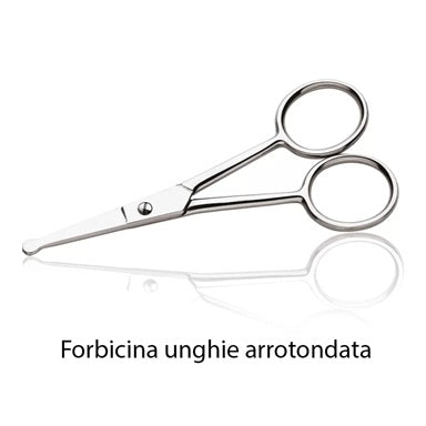 Forbicina unghie arrotondata in acciaio inox per manicure e pedicure