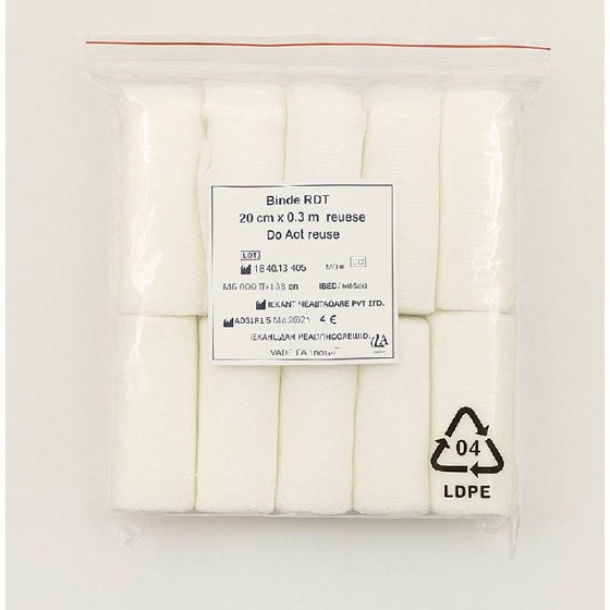Bende per bendaggi confezione 10 pz – h10 cm l 9 mt