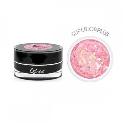 7365 Gel Super.Plus "PINK hexagon glitter 15 ml