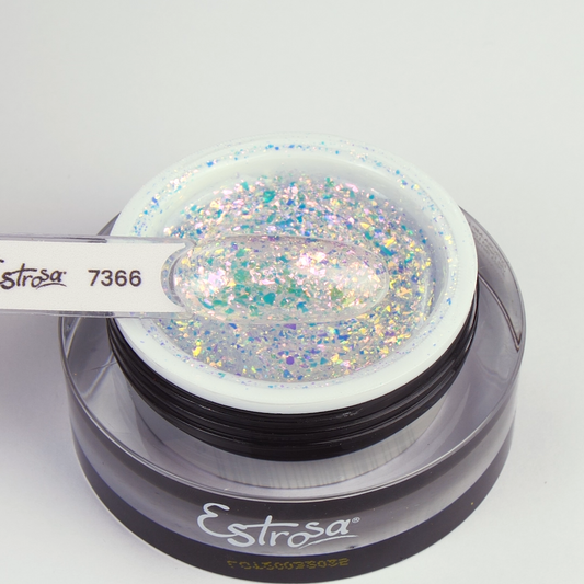 7366 Gel Super Plus "PINK flakes 15 ml