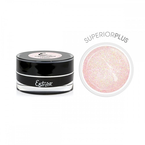 7369 Gel Super.Plus "PINK Glitter&flakes 15 ml
