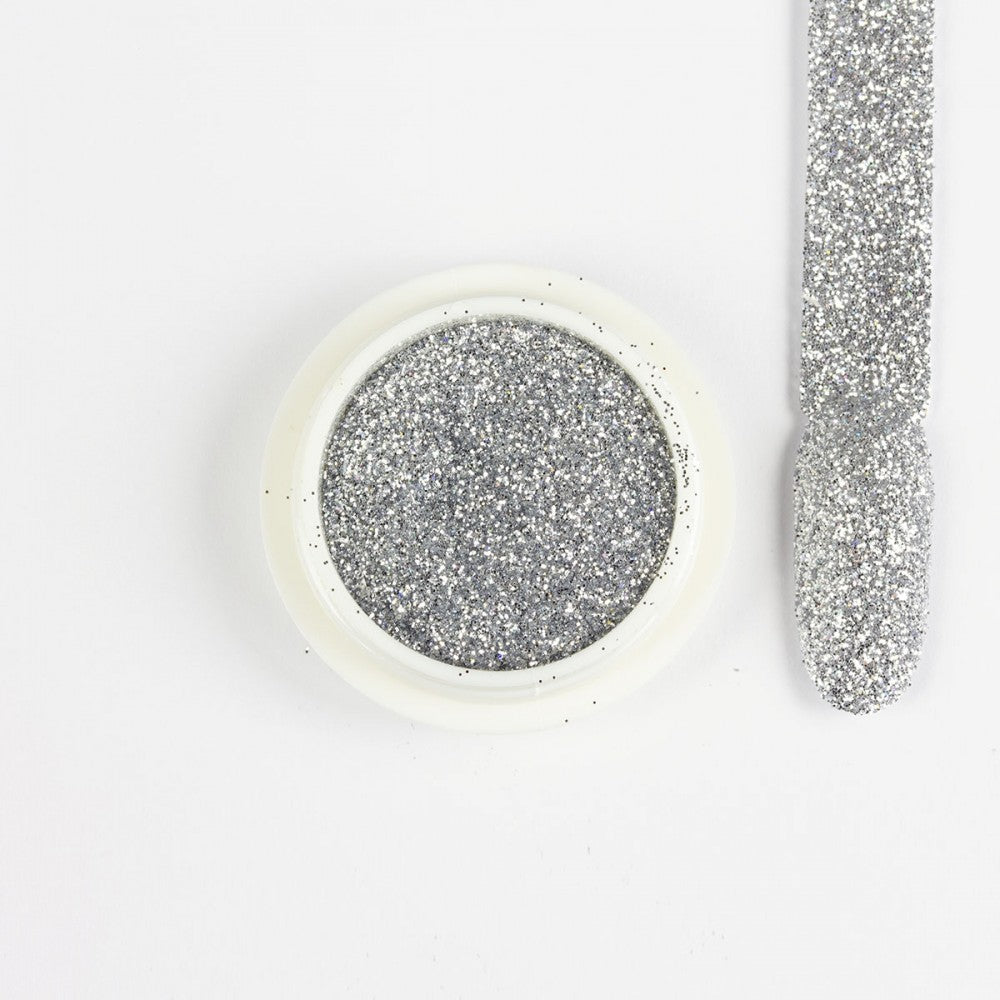 7654 Silver - Chrome Glitter Flash