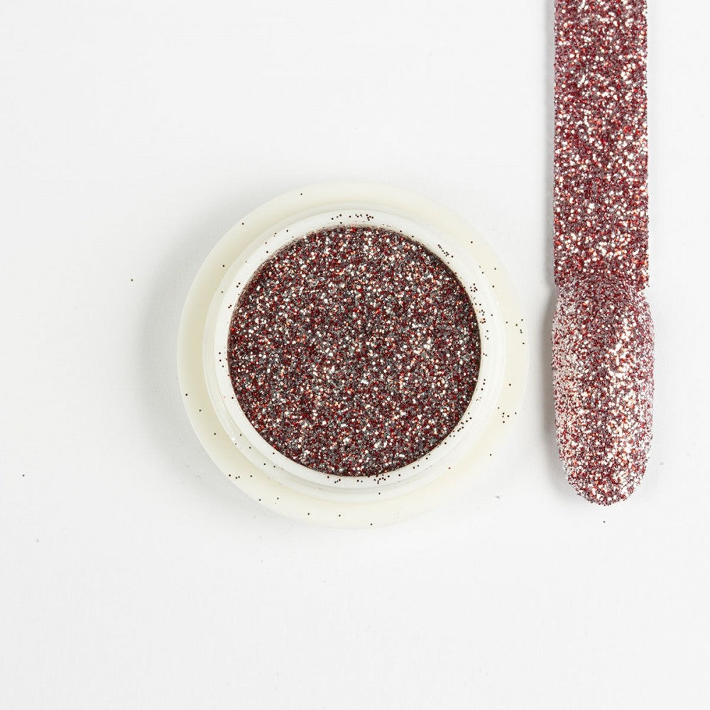 7655 Dark Red - Chrome Glitter Flash