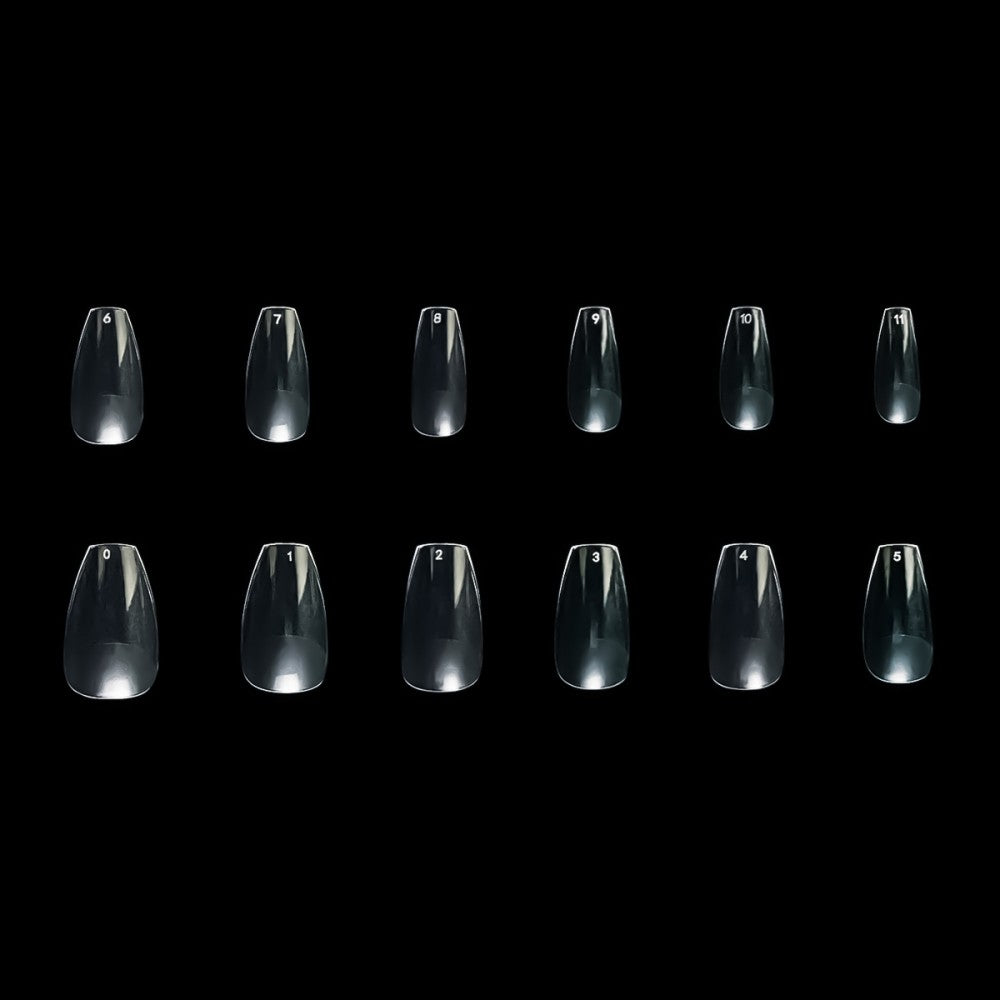 7656 Ballerina corta Nail Gel Tips Estrosa - 12 misure 240 pz