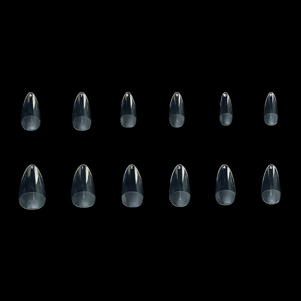 7657 Mandorla corta Nail Gel Tips Estrosa - 12 misure 240 pz
