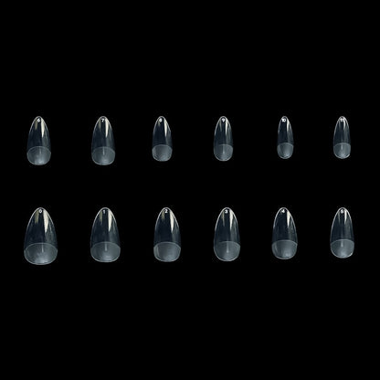 7657 Mandorla corta Nail Gel Tips Estrosa - 12 misure 240 pz