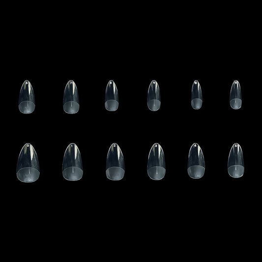 7657 Mandorla corta Nail Gel Tips Estrosa - 12 misure 240 pz