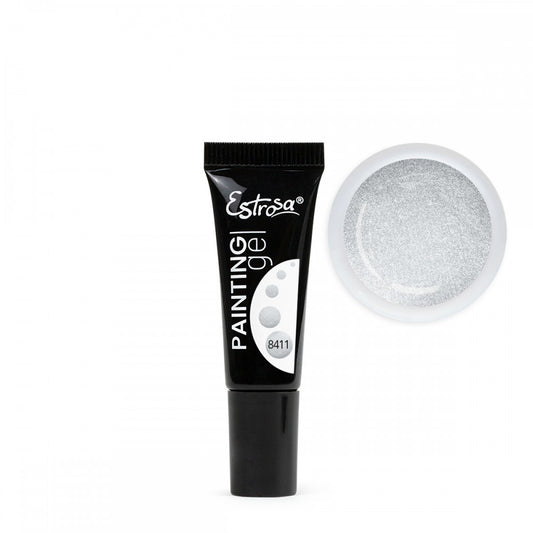8411 Painting Gel - Argento glitter