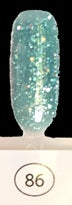 86 Acquamarina Glitter GEL POLISH 7 ml FLYA NAILS