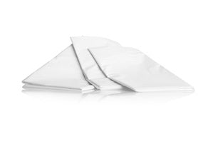 MANTELLA MONOUSO IN POLIETILENE 110 X  130CM CONF. 20 PZ BIANCO