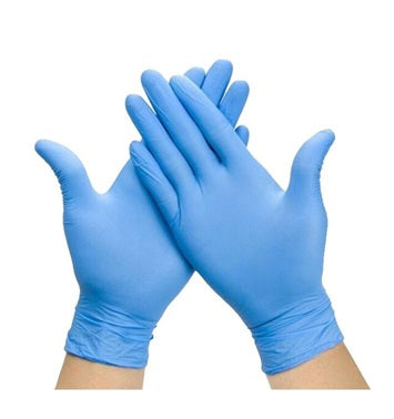 GUANTI NITRILE BLU M