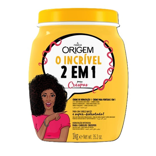 ORIGEM HAIR CREAM 1000ml 2IN1 CRESPOS