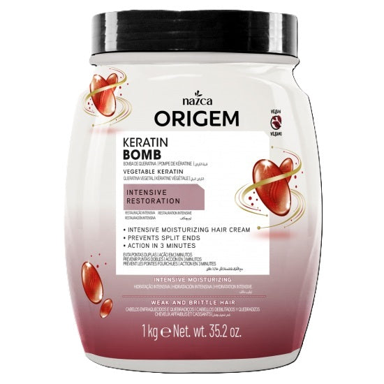 ORIGEM HAIR CREAM 1000ml KERATIN BOMB
