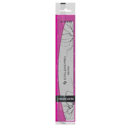 Lima minerale per unghie a mezzaluna STALEKS EXPERT 40 - grana 80/100