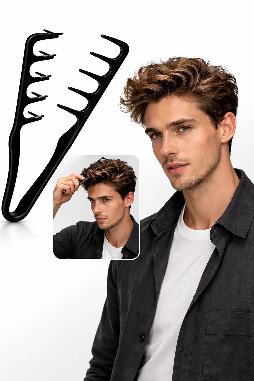 Pettine 2 in 1 per Volume e Texture