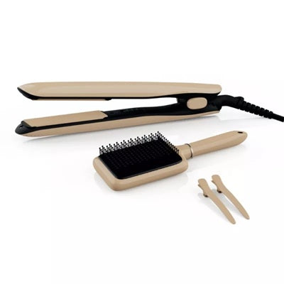Piastra Capelli Round & Sleek Gold Shine Luxury Box Melcap