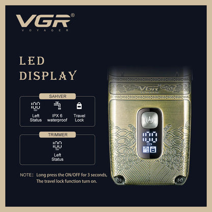 VGR V-649 – Tagliacapelli e Rasoio 2-in-1